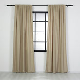 LALIBELA Custom Size Linen Look Curtain – Cappuccino
